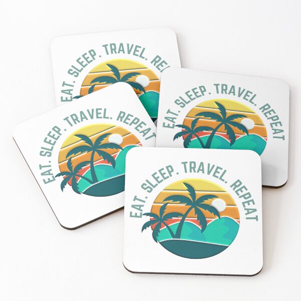 Item preview, Eat.Sleep.Travel.Repeat. Travellers Trippers Digital Nomads The Traveler’s Life designed and sold by MyxDes.