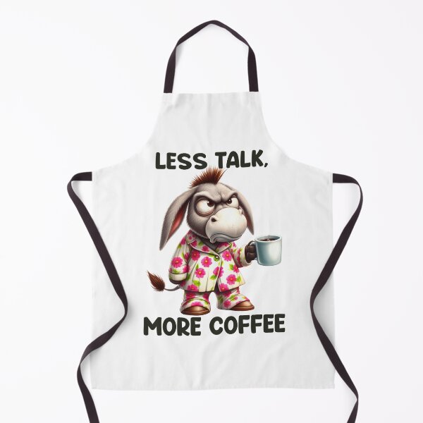 Item preview, Less Talk, More Coffee. Donkey designed and sold by BanShopDG.