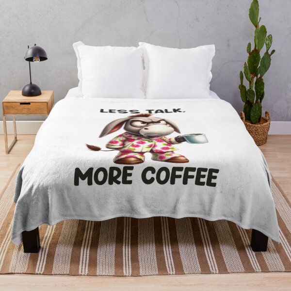Item preview, Less Talk, More Coffee. Donkey designed and sold by BanShopDG.