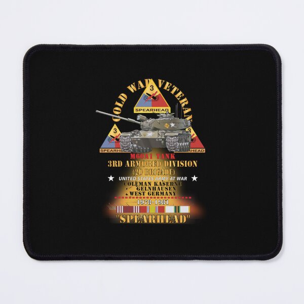 Item preview, Cold War Vet - 3rd Armored Division - Gelnhausen, Germany - M60A1 Tank - Spearhead w Fire - 1978-1981 w DUI - COLD X 300 designed and sold by Military Insignia Products.