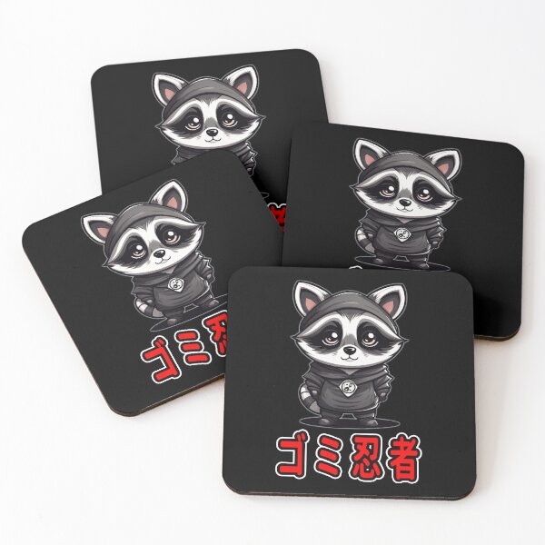 Item preview, Trash Ninja, Sora, Kawaii Cute Racoon, Kanji Writing designed and sold by Burn-Ego.