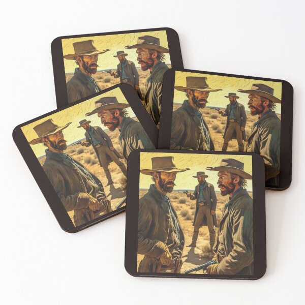 Item preview, "Duel Under the Desert Sun: Wild West Showdown" designed and sold by Artisticanvas.