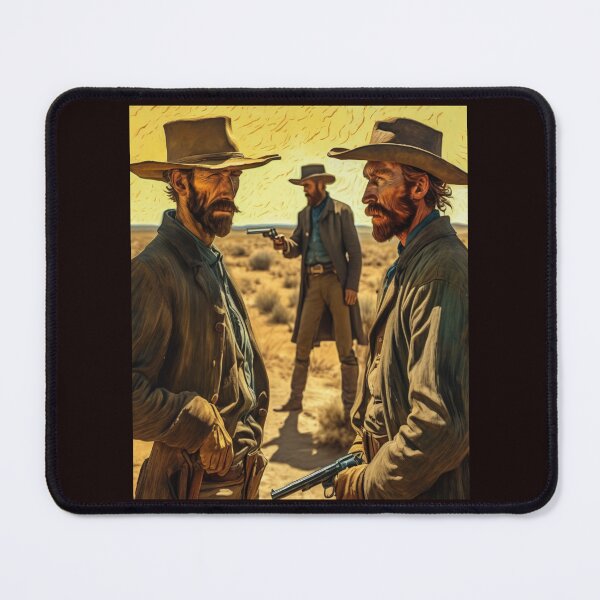Item preview, "Duel Under the Desert Sun: Wild West Showdown" designed and sold by Artisticanvas.