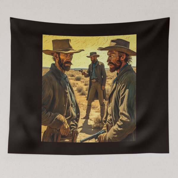 Item preview, "Duel Under the Desert Sun: Wild West Showdown" designed and sold by Artisticanvas.