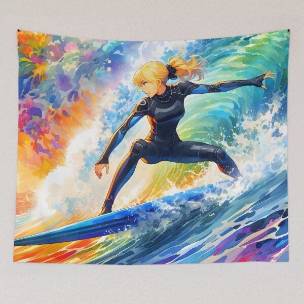 Item preview, Colorful Anime Surfer designed and sold by h00ch2003.