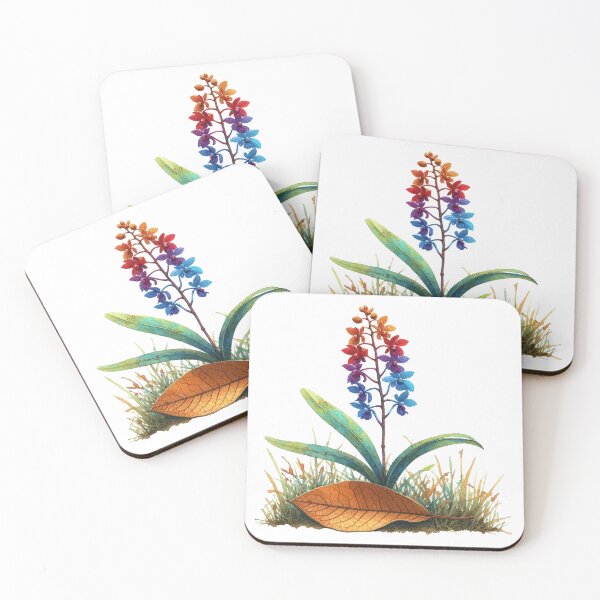 Item preview, Orchid flower Green leaves Brown leaf Grass designed and sold by Nanthanon.