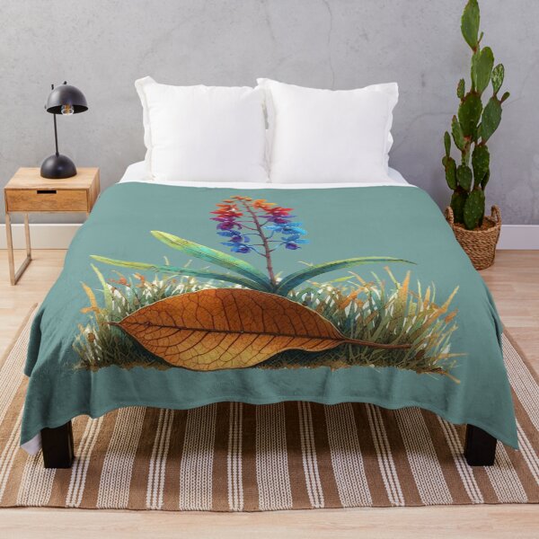 Item preview, Orchid flower Green leaves Brown leaf Grass designed and sold by Nanthanon.