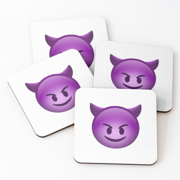 Item preview, Purple Smile Devil Emoji Sticker designed and sold by MollyElynDesign.