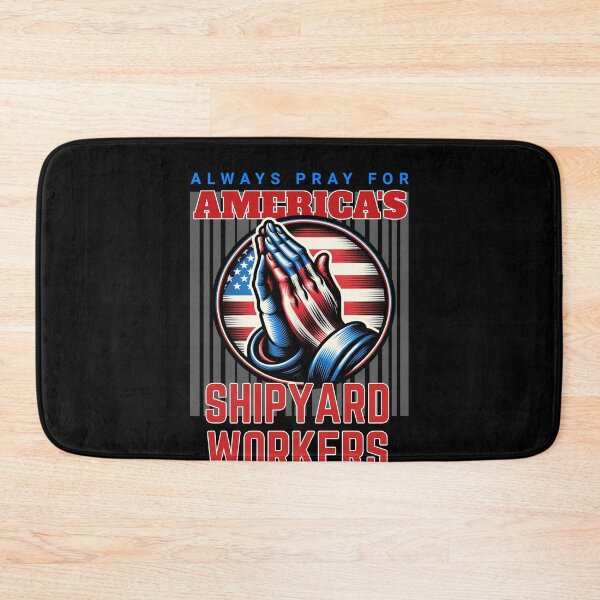 Item preview, Patriotic Praying Hands for America's Shipyard Workers designed and sold by Hananiah Merch.