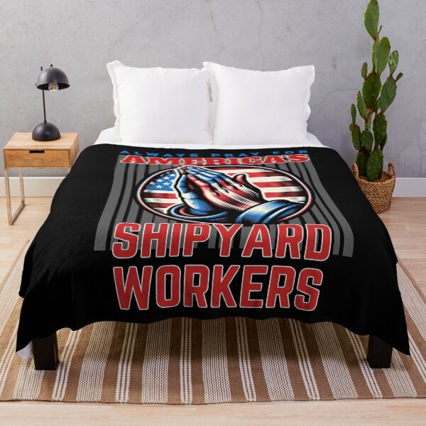 Item preview, Patriotic Praying Hands for America's Shipyard Workers designed and sold by Hananiah Merch.