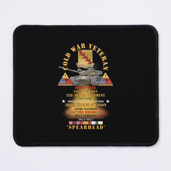 Item preview, Cold War Vet - 2nd Bn 32nd AR, 3rd Armored Division Outlaws - Ayers K - W Germany - M60A1 Tank - Spearhead w Fire - w DUI - COLD X 300 designed and sold by Military Insignia Products.