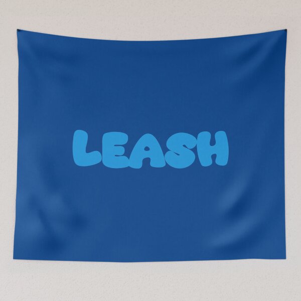 Item preview, Leash Name Blue Text designed and sold by vibeno1.