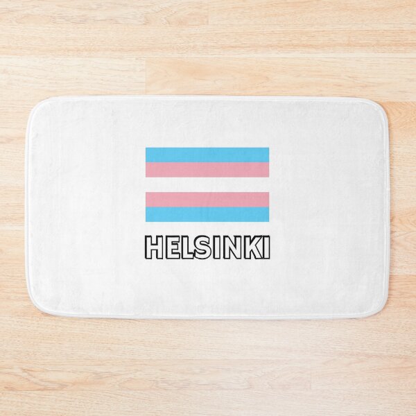 Aperçu de l'œuvre Drapeau de la fierté trans Helsinki créée et vendue par Inspirationmotivation.
