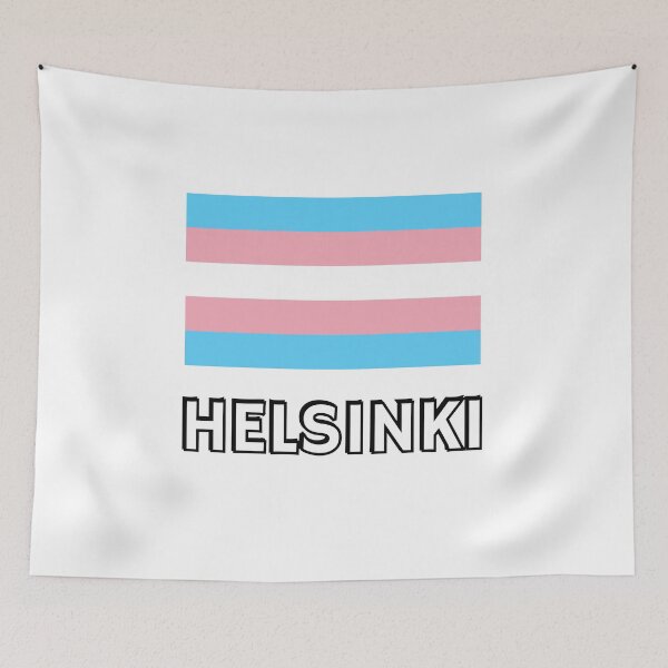 Item preview, Trans  Pride Flag Helsinki designed and sold by Inspirationmotivation.