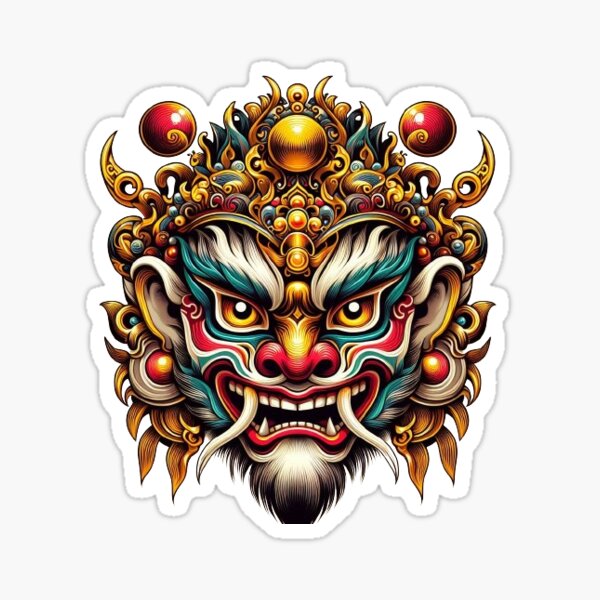 Item preview, Sun Wukong Peking Opera Mask Design designed and sold by uegi.