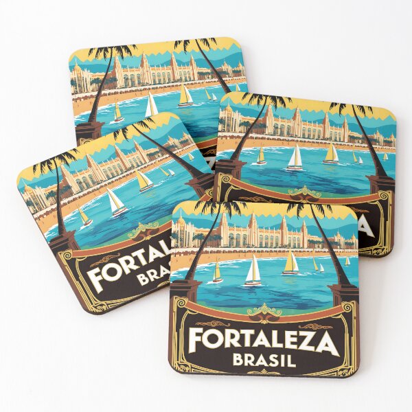 Item preview, Fortaleza Brazil Vintage Travel Tourism  designed and sold by TravelersGems.