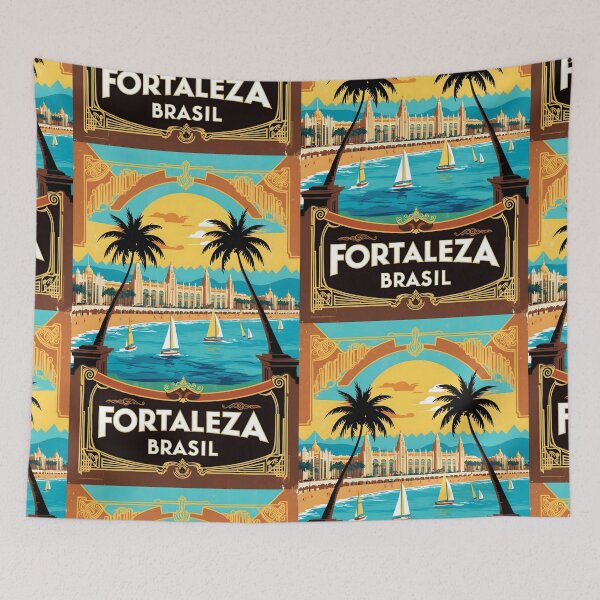 Item preview, Fortaleza Brazil Vintage Travel Tourism  designed and sold by TravelersGems.