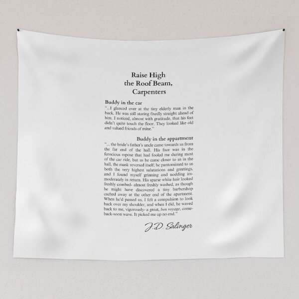 Item preview, Quotes from Salinger's Raise High the Roof Beam, Carpenters designed and sold by SusanDee.