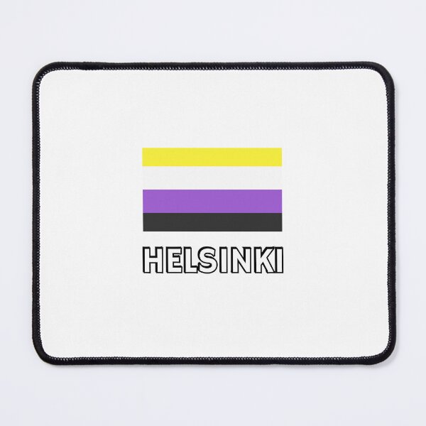 Item preview, Non Binary Pride Flag Helsinki designed and sold by Inspirationmotivation.