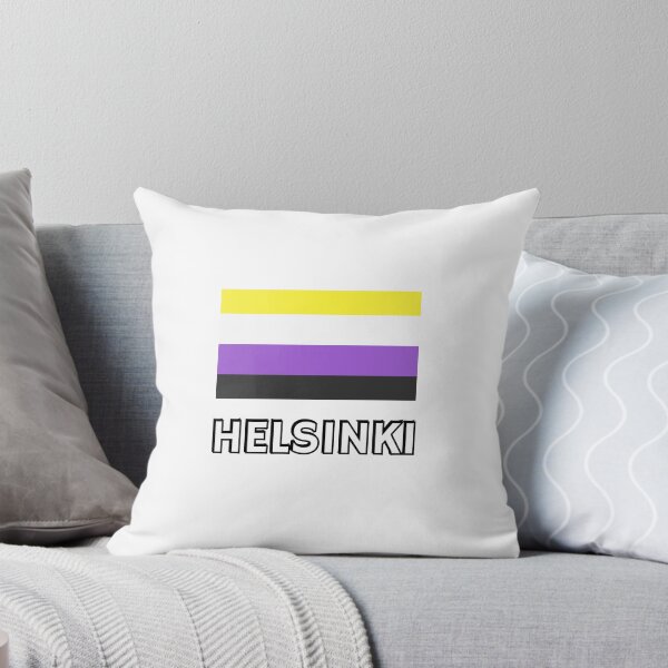 Item preview, Non Binary Pride Flag Helsinki designed and sold by Inspirationmotivation.