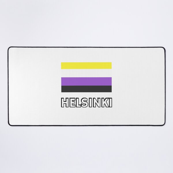 Item preview, Non Binary Pride Flag Helsinki designed and sold by Inspirationmotivation.
