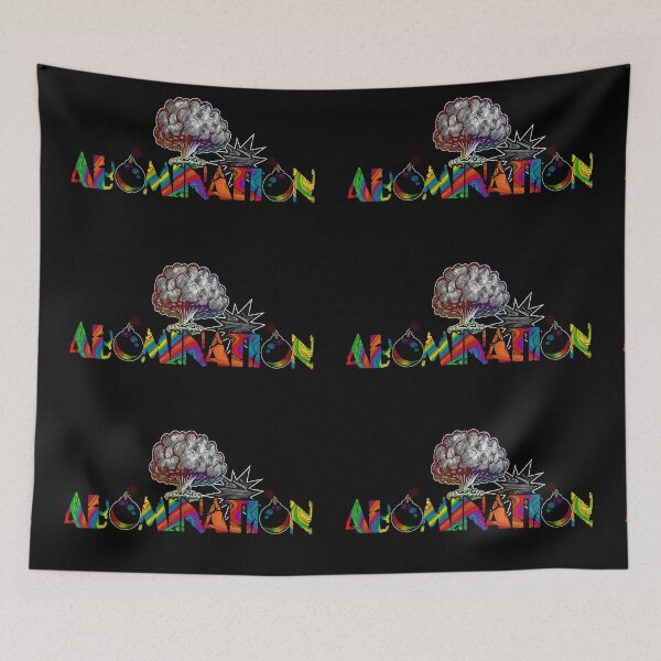 Aperçu de l'œuvre Abomination Rainbow LGBTQIA+ COULEURS QUEER PERSONNALISÉES créée et vendue par Qweird Artistry.