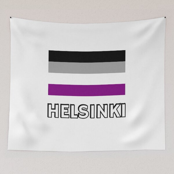 Item preview, Asexuality Pride Flag Helsinki designed and sold by Inspirationmotivation.