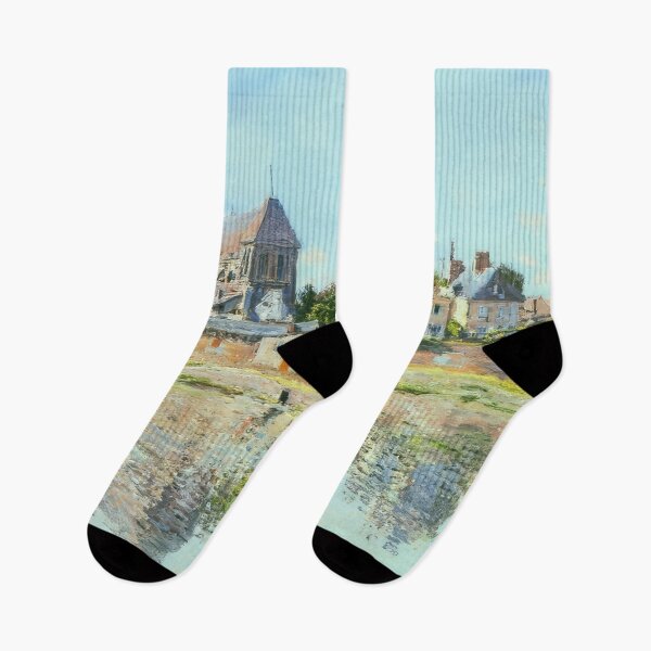 Item preview, Vista de la iglesia de Vernon - 1883 - Claude Monet designed and sold by dottyshai.