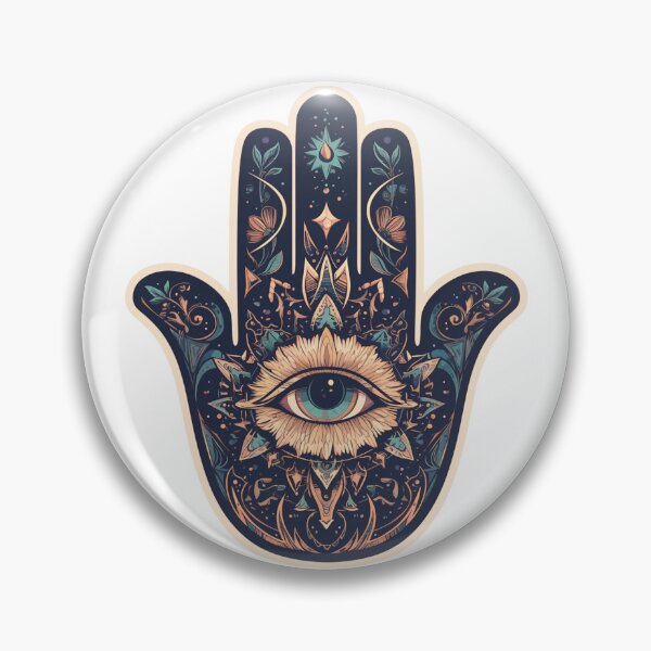 Item preview, Hamsa Hand Fatima Evil Eye Sticker designed and sold by MendaciousMina.