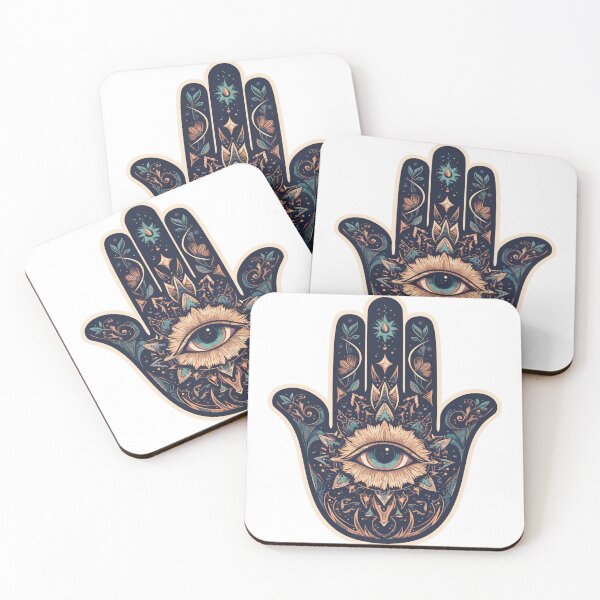 Item preview, Hamsa Hand Fatima Evil Eye Sticker designed and sold by MendaciousMina.
