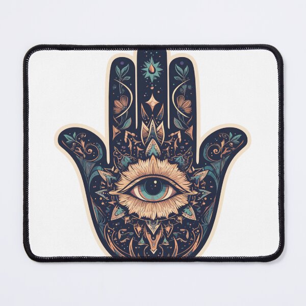 Item preview, Hamsa Hand Fatima Evil Eye Sticker designed and sold by MendaciousMina.