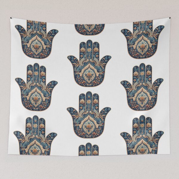 Item preview, Hamsa Hand Fatima Evil Eye Sticker designed and sold by MendaciousMina.