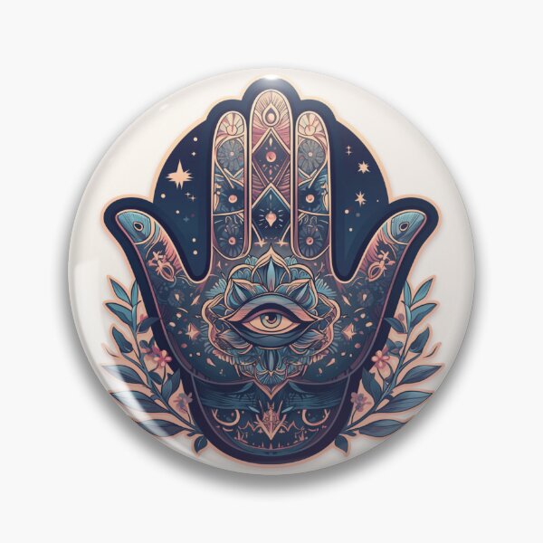 Item preview, Hamsa Hand Fatima Evil Eye Sticker designed and sold by MendaciousMina.