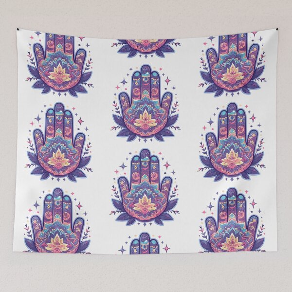 Item preview, Hamsa Hand Fatima Evil Eye Sticker designed and sold by MendaciousMina.