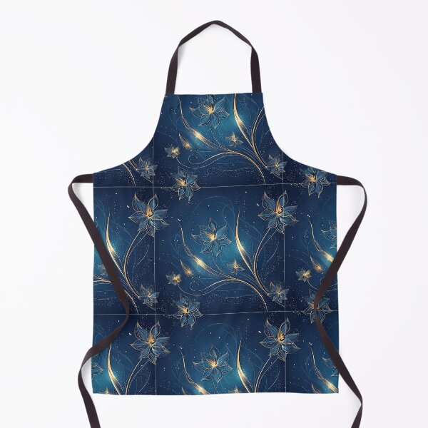 Item preview, Seamless pattern of glowing floral with delicate golden lining designed and sold by creativekrish.