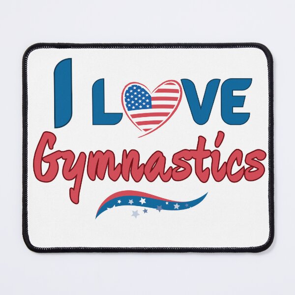 Item preview, I love Gymnastics - Proud to be an American designed and sold by MtValleyDesign.
