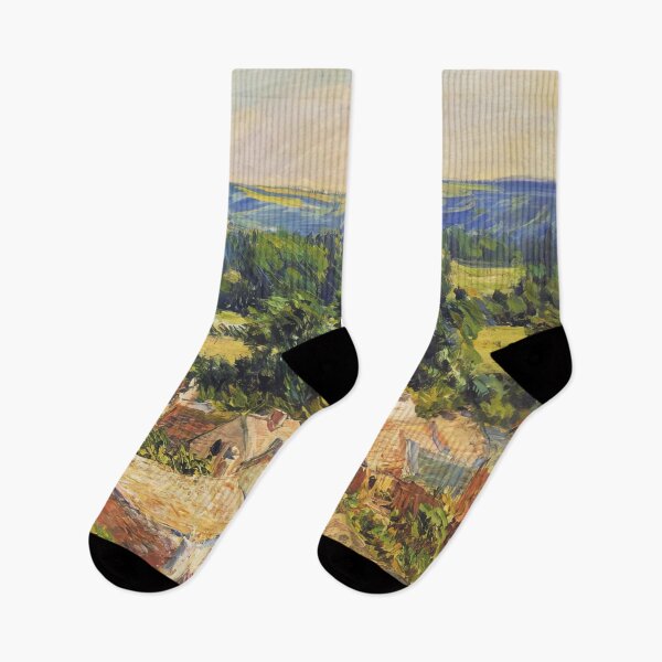 Item preview, View on village of Giverny - 1886 - Claude Monet designed and sold by dottyshai.