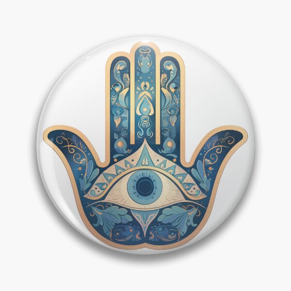 Item preview, Hamsa Hand Fatima Evil Eye Sticker designed and sold by MendaciousMina.