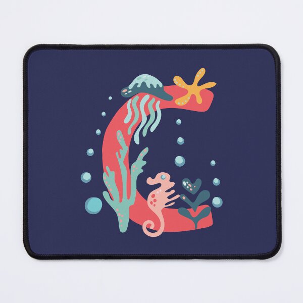 Item preview, C- Coral underwater letter for names starting with C designed and sold by Deepness2023.