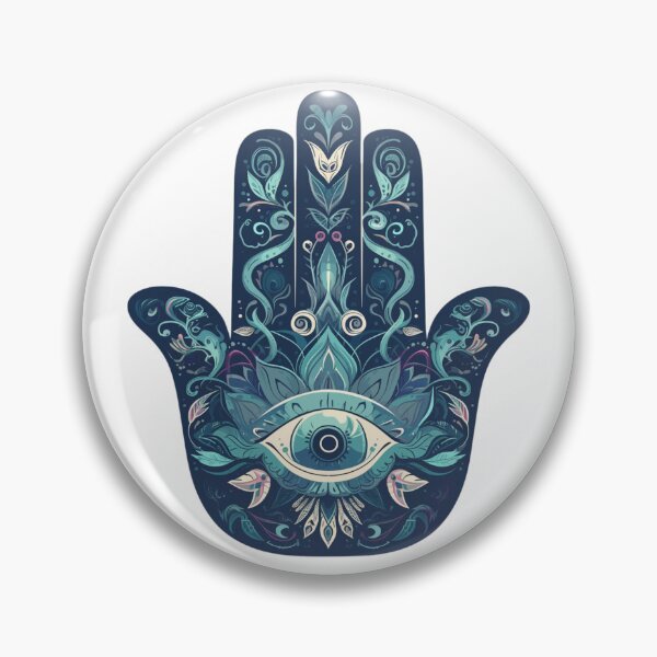 Item preview, Hamsa Hand Fatima Evil Eye Sticker designed and sold by MendaciousMina.