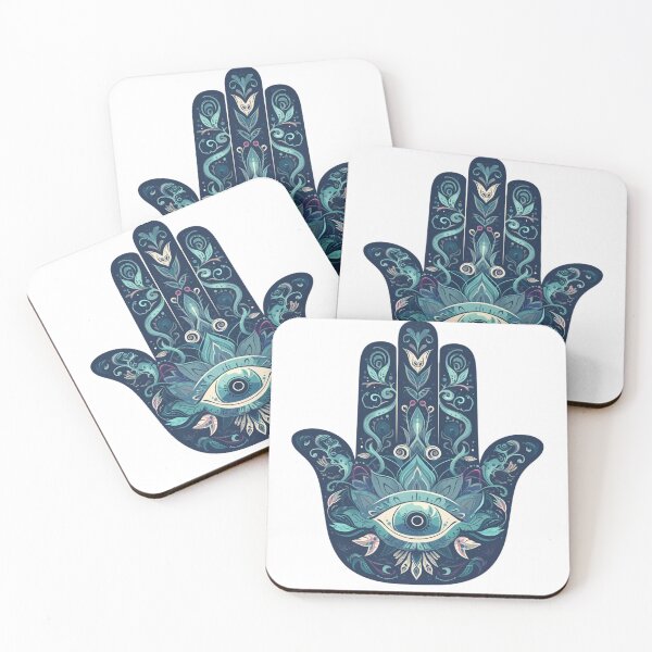 Item preview, Hamsa Hand Fatima Evil Eye Sticker designed and sold by MendaciousMina.