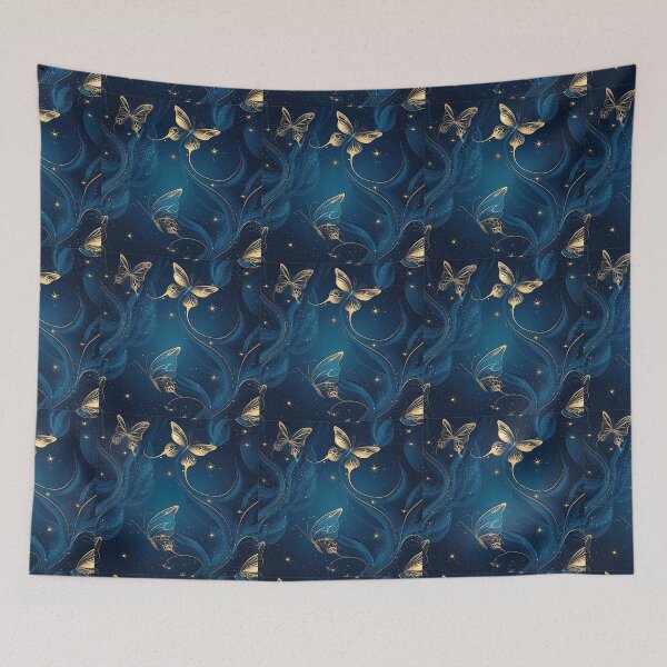 Item preview, Seamless pattern of glowing floral with delicate golden lining designed and sold by creativekrish.