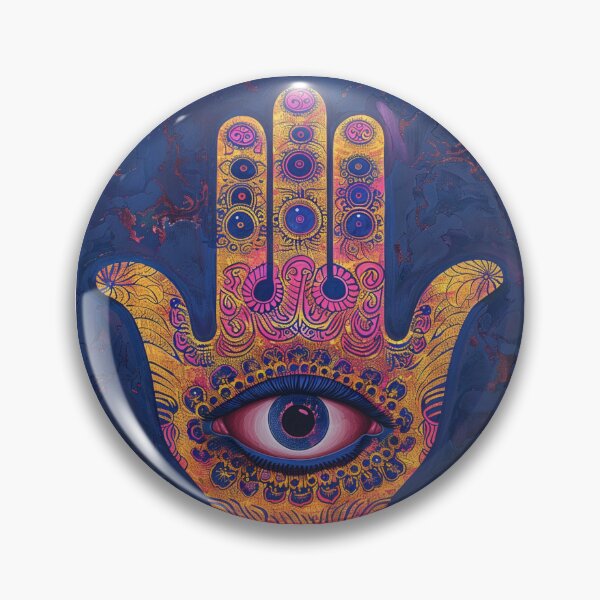 Item preview, Hamsa Hand Fatima Evil Eye Sticker designed and sold by MendaciousMina.
