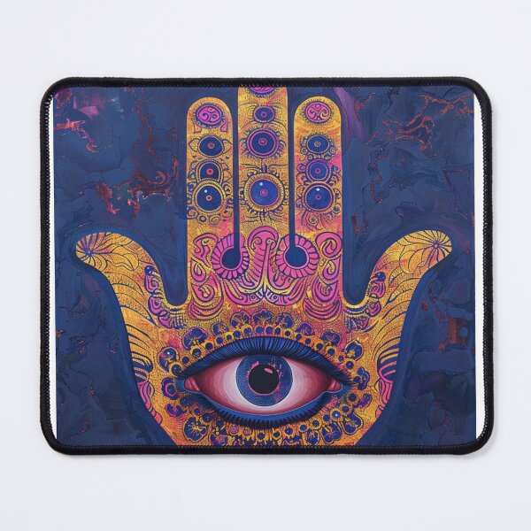 Item preview, Hamsa Hand Fatima Evil Eye Sticker designed and sold by MendaciousMina.