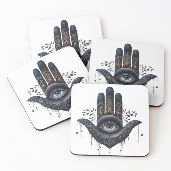 Item preview, Hamsa Hand Fatima Evil Eye Sticker designed and sold by MendaciousMina.