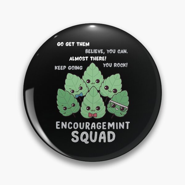 Item preview, Encouragemint Squad - Motivational Mint Leaves designed and sold by Atsariya.