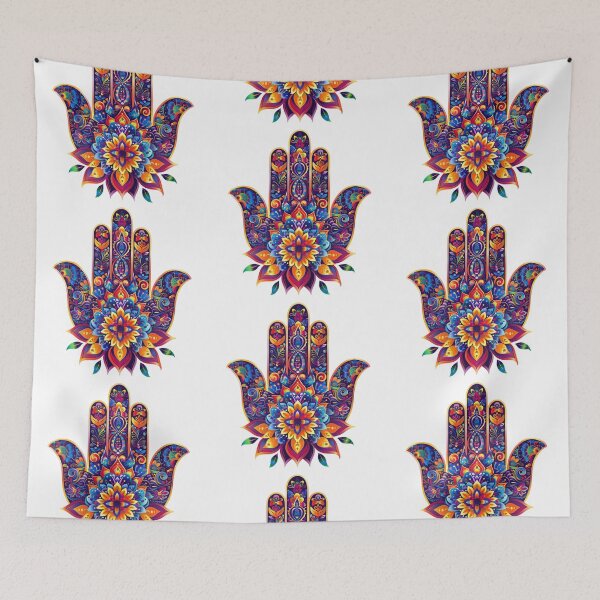 Item preview, Hamsa Hand Fatima Evil Eye Sticker designed and sold by MendaciousMina.