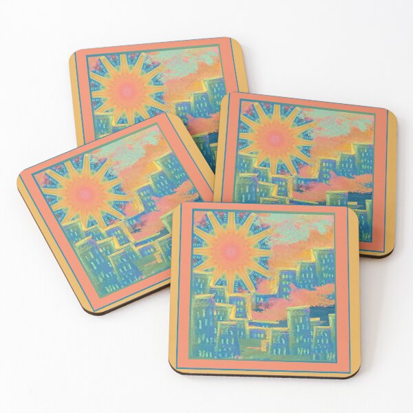 Item preview, sunny day cityscape designed and sold by RbEscoHop.