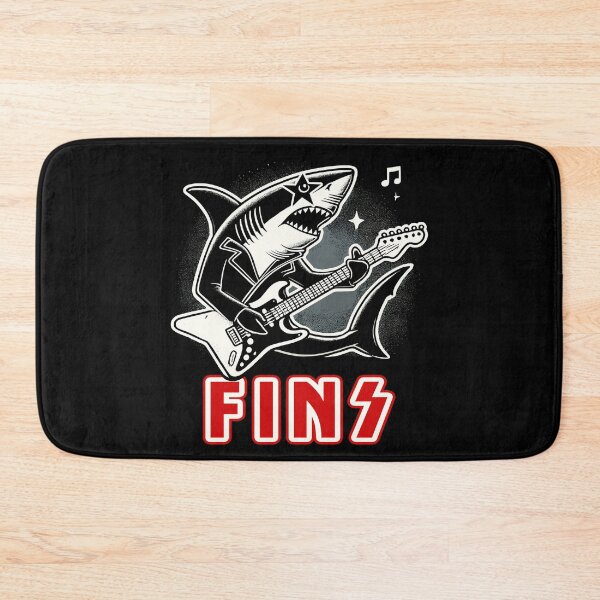 Item preview, Fins Retro Shark Electric Guitar Rock Concert Festival Music Band Funny Shark designed and sold by KsuAnn.