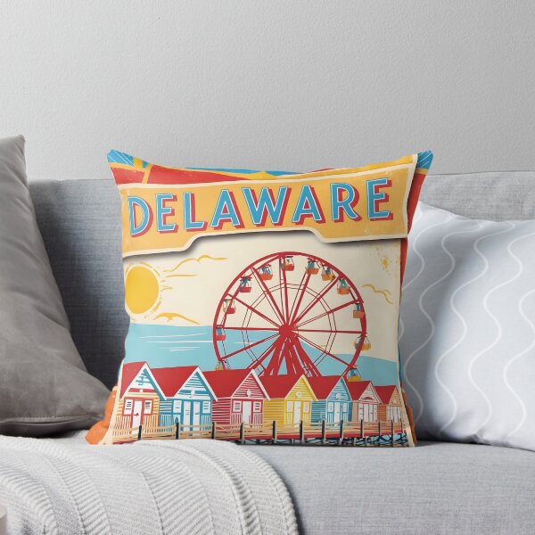 Item preview, Delaware USA American Vintage Travel Tourism  designed and sold by TravelersGems.